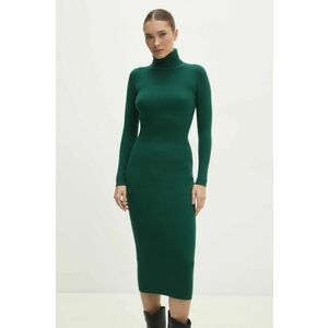 Answear Lab rochie culoarea verde, midi, mulata imagine