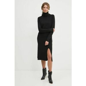 Answear Lab rochie culoarea negru, midi, oversize imagine