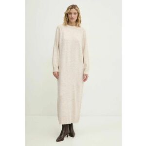 Answear Lab rochie culoarea bej, maxi, oversize imagine