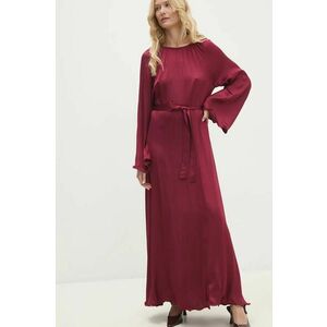 Answear Lab rochie culoarea bordo, maxi, drept imagine