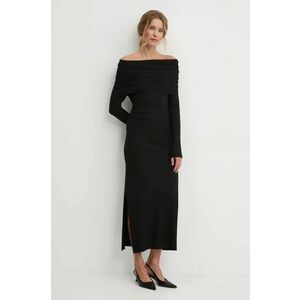 Answear Lab rochie culoarea negru, maxi, evazati imagine