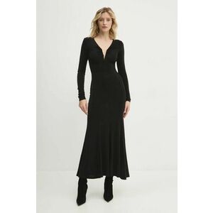 Answear Lab rochie culoarea negru, maxi, evazati imagine