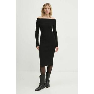 Answear Lab rochie culoarea negru, mini, mulata imagine