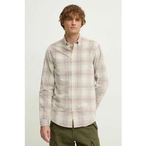 Lindbergh camasa din velur culoarea bej, cu guler button-down, relaxed, 30-203660 imagine