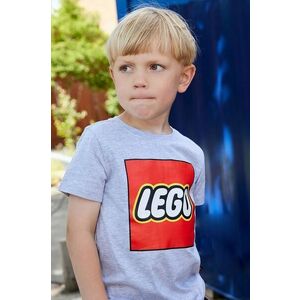 Lego tricou de bumbac pentru copii LWTANO 631 culoarea gri, cu imprimeu, 12011363 imagine