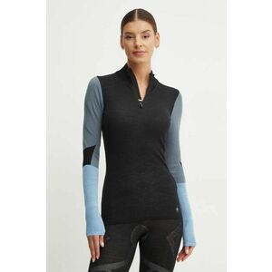 Smartwool longsleeve funcțional Intraknit Thermal Merino Base Layer Colorblock culoarea negru, SW002837 imagine