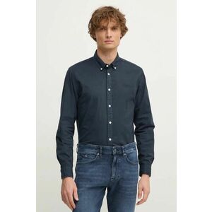 Pepe Jeans camasa din bumbac MANLEY barbati, culoarea albastru marin, cu guler button-down, regular, PM308728 imagine