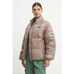 Fila geaca Lepe femei, culoarea maro, de iarna, oversize, FAW0904 imagine