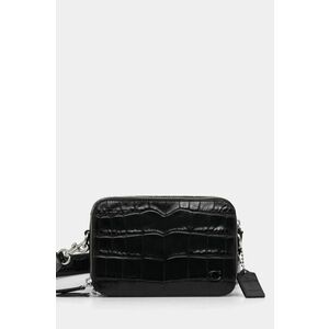 Coach borseta de piele culoarea negru, CW431 imagine