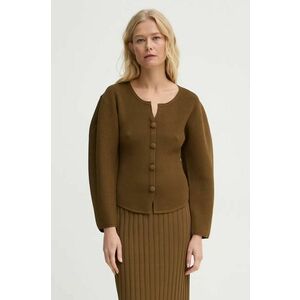 By Malene Birger cardigan FRANCINAS femei, culoarea verde, Q72575003 imagine