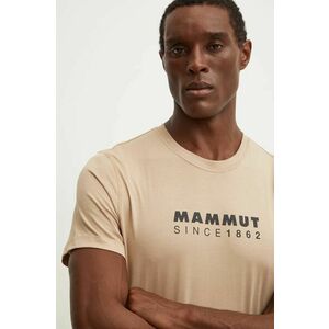 Mammut tricou Mammut Core barbati, culoarea bej, cu imprimeu, 1017.04024 imagine