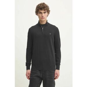 Timberland pulover de bumbac culoarea negru, light, cu turtleneck, TB0A2BMXX651 imagine