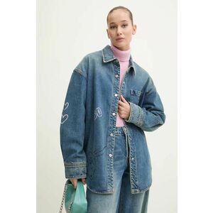 Miss Sixty geaca jeans x Keith Haring femei, de tranzitie, oversize, 6L3XJ2430000 imagine