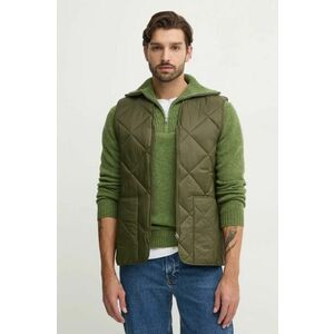 Barbour vesta cu doua fete Large Box Quilted Liner barbati, culoarea verde, de tranzitie, MLI0057 imagine