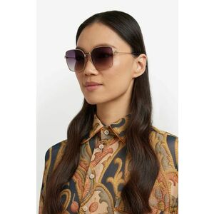 Etro ochelari de soare femei, culoarea auriu, ETRO 0061/F/S imagine