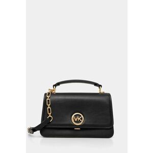 MICHAEL Michael Kors poseta de piele culoarea negru, 30T4GD8S6L imagine