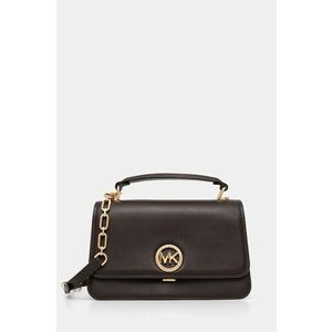 MICHAEL Michael Kors poseta de piele culoarea maro, 30T4GD8S6L imagine