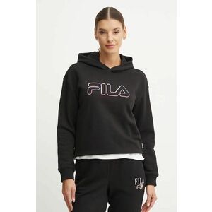 Fila bluza Lorca femei, culoarea negru, cu glugă, cu imprimeu, FAW0915 imagine