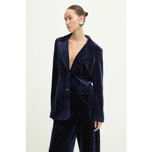 Never Fully Dressed sacou Navy Hot Fix Blazer culoarea albastru marin, un singur rand de nasturi, NFDOU395 imagine