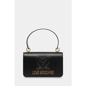 Love Moschino poseta de piele culoarea negru, JC4364PP0L imagine