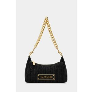 Love Moschino poseta de piele culoarea negru, JC4357PP0L imagine