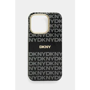 Dkny etui pentru telefon iPhone 16 Pro 6.3 culoarea negru, DKHMP16LHRHSEK imagine