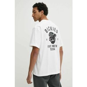 Dickies tricou din bumbac PANTHER barbati, culoarea bej, cu imprimeu, DK0A4Z4I imagine