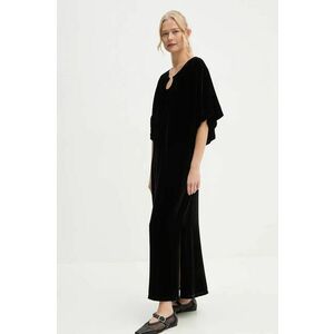 By Malene Birger rochie din amestec de matase ROSAE culoarea negru, maxi, drept, Q72634002 imagine