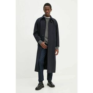 A.P.C. palton de lana manteau gaia culoarea albastru marin, de tranzitie, oversize, WVBDE.F01533 imagine