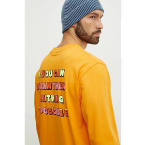 The North Face longsleeve din bumbac TNF x Yinka Ilori culoarea portocaliu, NF0A89CA1IW1 imagine