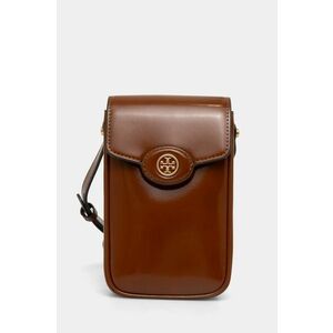 Tory Burch poseta de piele Robinson culoarea maro, 156747.223 imagine