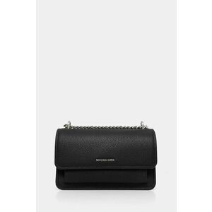 MICHAEL Michael Kors poseta de piele culoarea negru, 30T4SC7L3T imagine