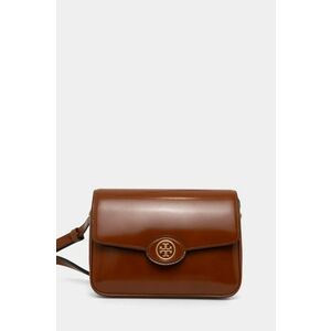 Tory Burch poseta de piele Robinson culoarea maro, 143122.223 imagine