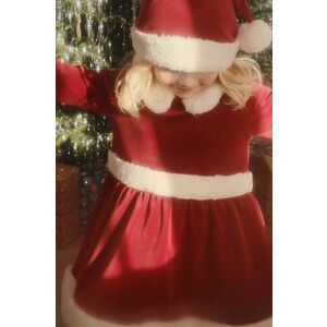 Konges Sløjd rochie CHRISTMAS DRESS GRS culoarea rosu, mini, evazati, KS101924 imagine