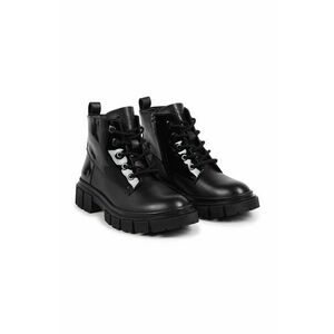 Dkny bocanci din piele pentru copii culoarea negru, D60878 imagine