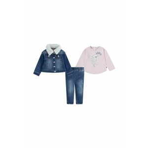 Levi's compleu bebe SHERPA TRUCKER & JEAN culoarea roz, 1EK990 imagine