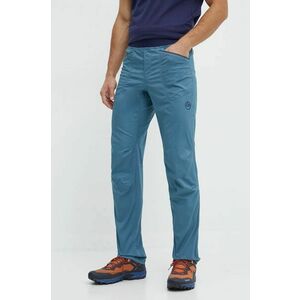 LA Sportiva pantaloni Roots barbati, culoarea turcoaz, drept, H95642643 imagine