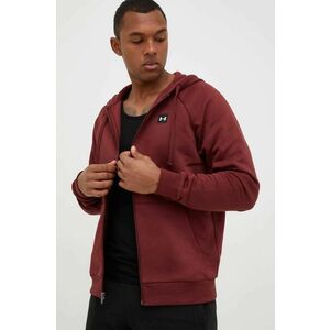 Under Armour bluză barbati, culoarea bordo, neted 1357111-424 imagine