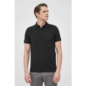 BOSS polo de bumbac CASUAL culoarea negru, uni 50468576 imagine