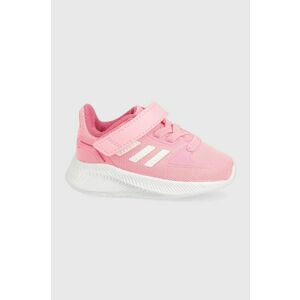 adidas sneakers pentru copii HR1403 culoarea roz imagine