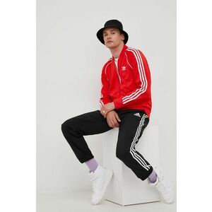 adidas Originals bluză HF2124 bărbați, culoarea roșu, cu imprimeu HF2124-VIVRED imagine