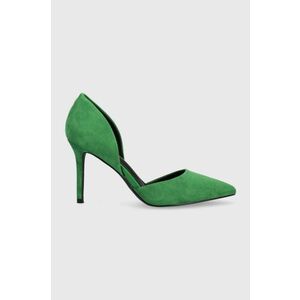 Answear Lab pantofi cu toc culoarea verde imagine