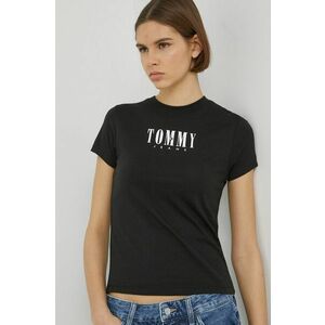 Tommy Jeans tricou femei, culoarea negru imagine