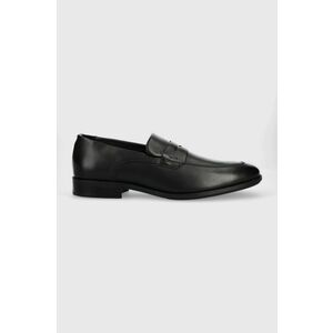 BOSS mocasini de piele Colby barbati, culoarea negru, 50487115 imagine