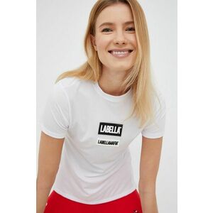 LaBellaMafia tricou de antrenament Go On culoarea alb imagine