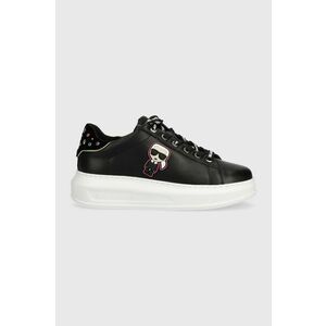 Karl Lagerfeld sneakers din piele KL62547 KAPRI culoarea negru imagine