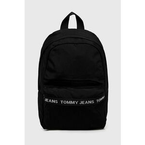 Tommy Jeans rucsac barbati, culoarea negru, mare, cu imprimeu imagine