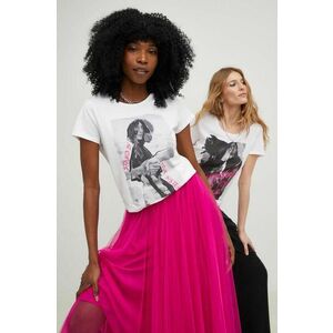 Answear Lab tricou x colecția limitată SISTERHOOD femei, culoarea alb imagine