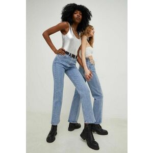 Answear Lab jeansi SISTERHOOD x colecția limitată SISTERHOOD femei high waist imagine