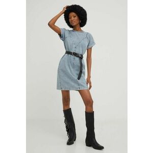 Answear Lab rochie jeans mini, drept imagine